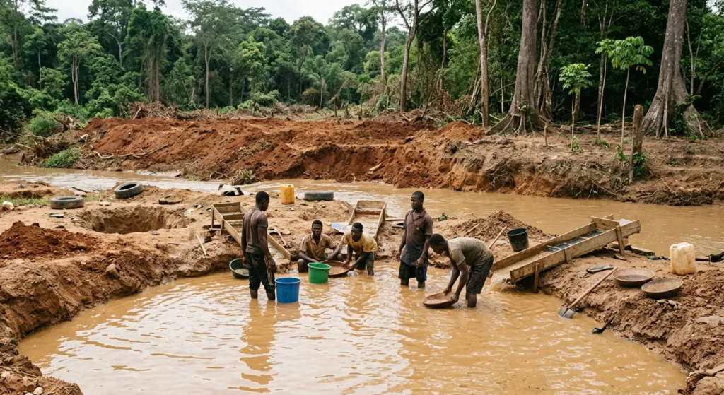 Orpaillage illégale en Côte d'Ivoire
