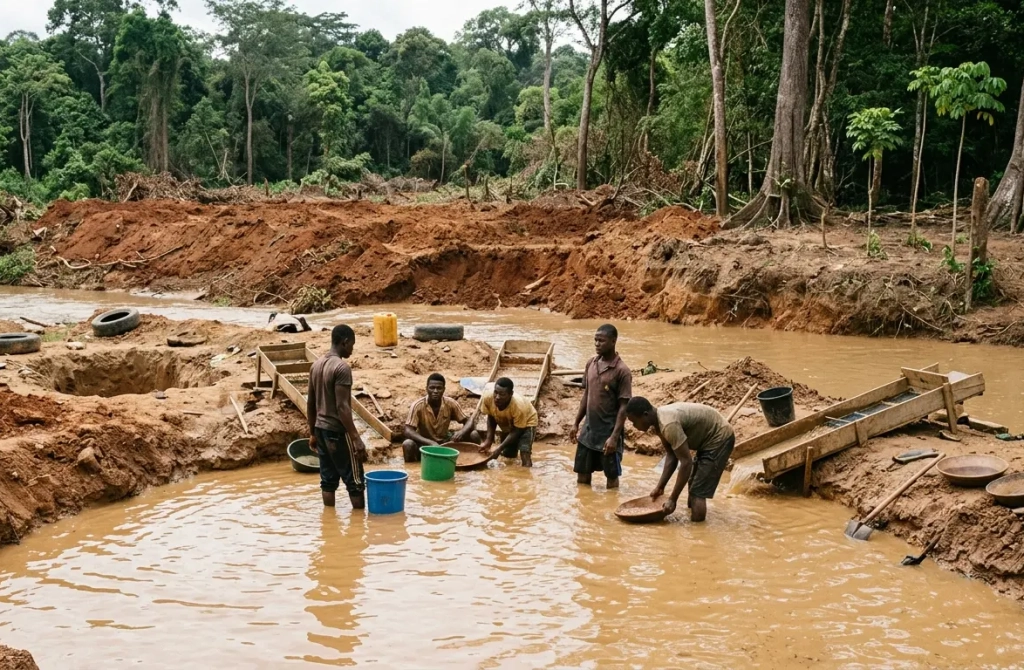 Orpaillage illégale en Côte d'Ivoire